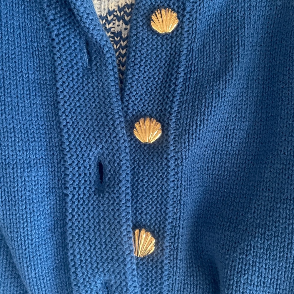 NWT Blue Anchor & Whale Cardigan Sweater - Picture 5 of 6